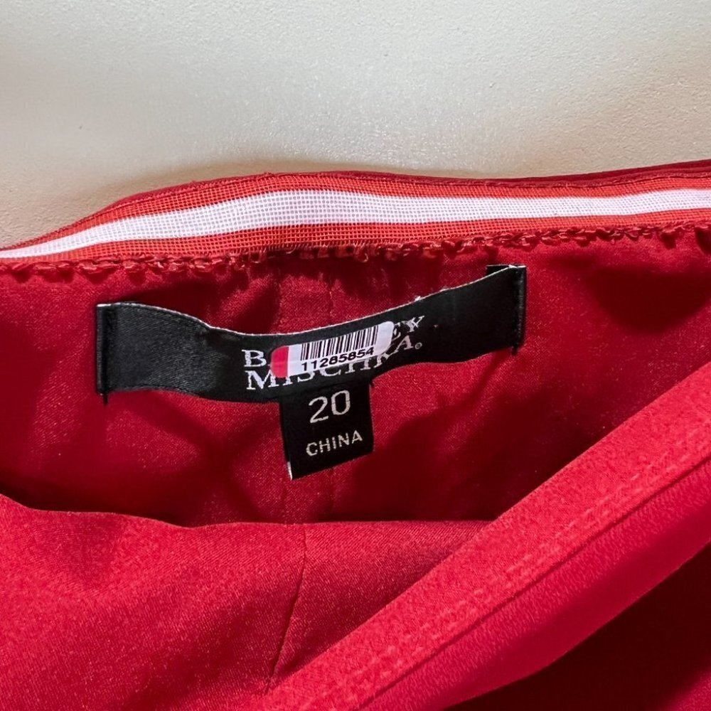 Badgley Mischka Red Beauty in a Bottle Formal Strapless Gown $725 - Picture 5 of 6